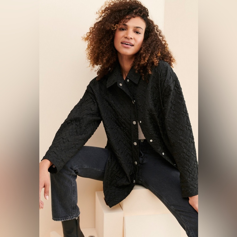 Grey Lab Quilted Shirt Jacket